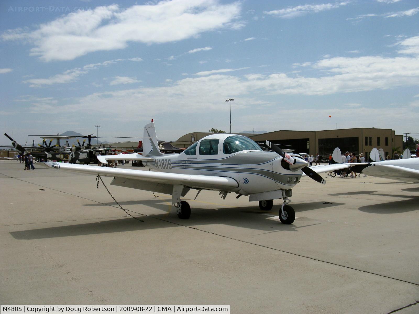 N480S, 1967 Aero Commander 200D C/N 374, 1967 Rockwell Aero Commander 200D (Meyers 200 Follow-on) , Continental IO-520 285 Hp, faster than a 1967 naturally-aspirated Bonanza with same engine.