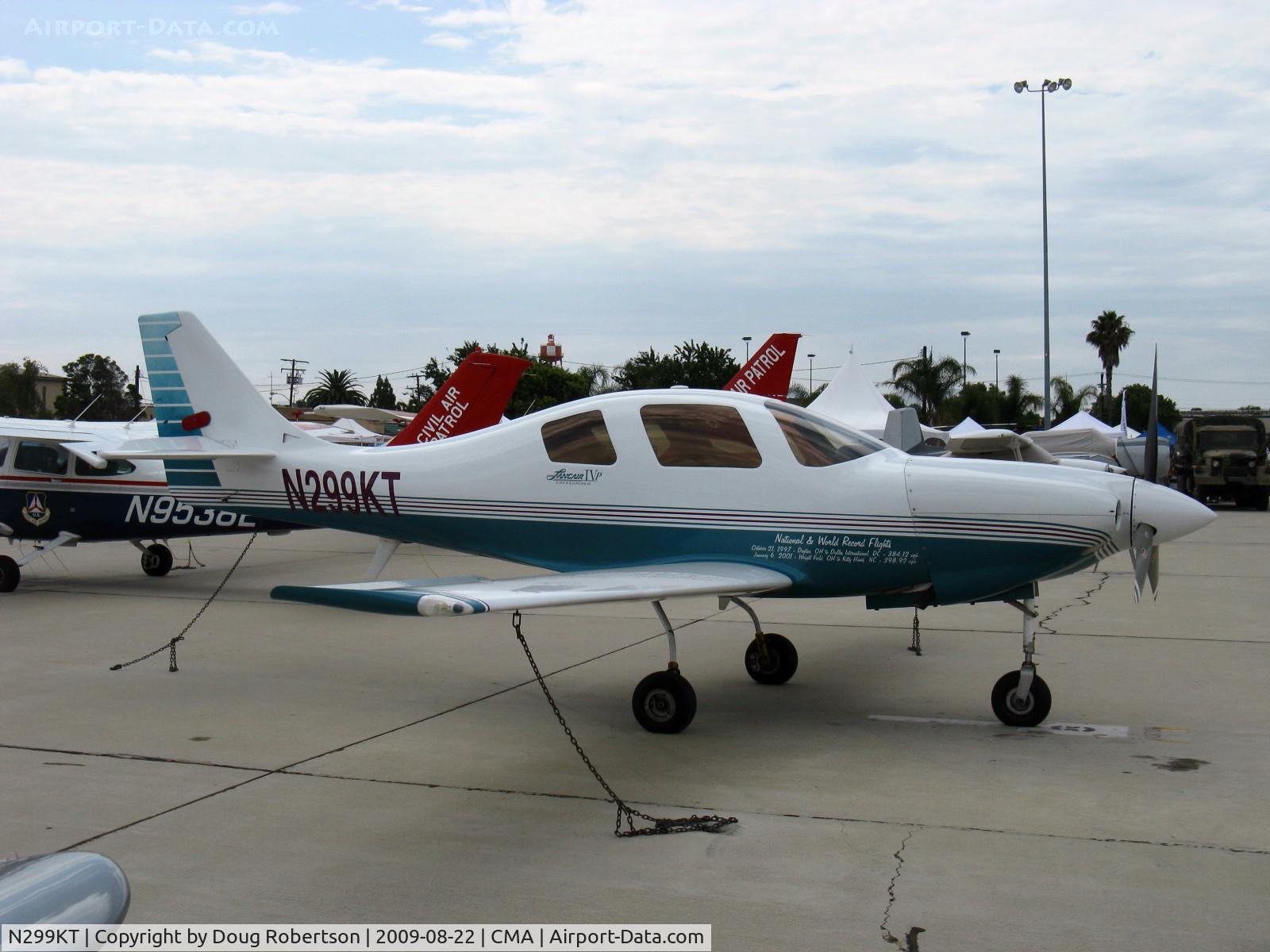 N299KT, 1996 Lancair IV-P C/N 139, 1996 Larue LANCAIR IVP (Pressurized), Continental IO-550 300 Hp, Holder of National & World speed records-(299 kts airspeed=345 mph)