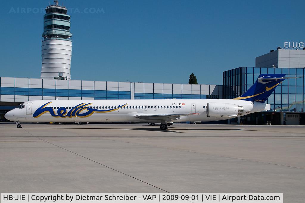 HB-JIE, 1996 McDonnell Douglas MD-90-30 C/N 53461, Hello MD90