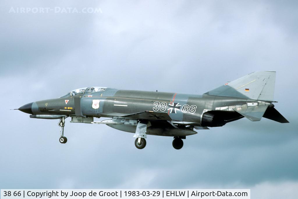38 66, 1972 McDonnell Douglas F-4F Phantom II C/N 4784, A regular visitor to Leeuwarden from nearby Wittmundhafen.
