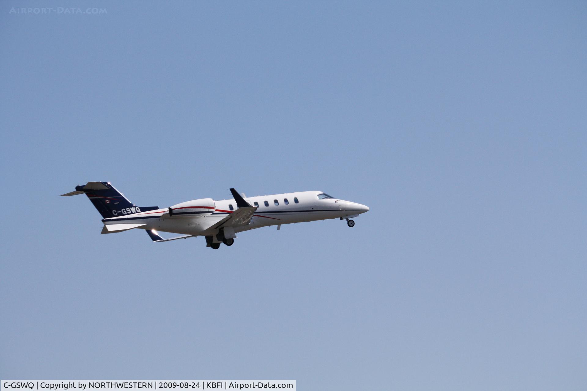 C-GSWQ, 1999 Learjet 45 C/N 022, SEATTLE -QUEBEC