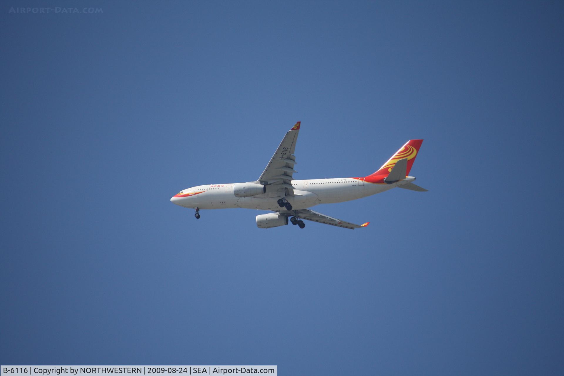 B-6116, 2007 Airbus A330-243 C/N 875, SHANGHAI-SEATTLE