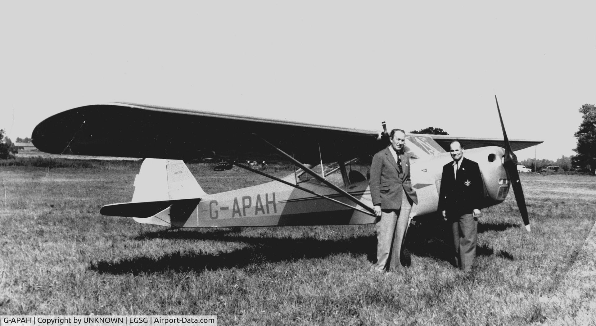 G-APAH, 1957 Auster 5A C/N 3402, STAPLEFORD AIRFIELD CHARLES WILLIAM MORLEY
