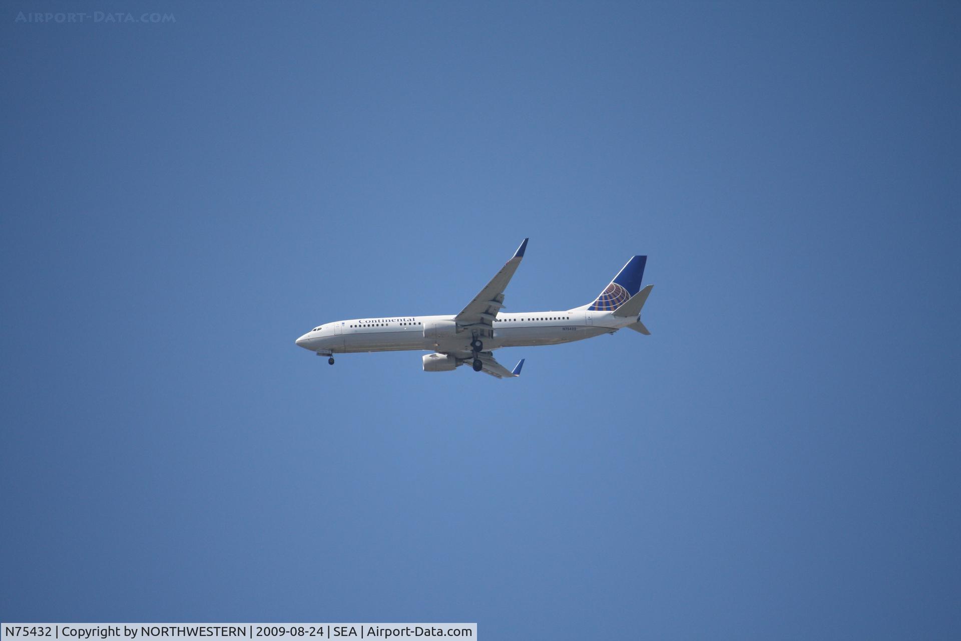 N75432, 2009 Boeing 737-924/ER C/N 32835, HOUSTON-SEATTLE
