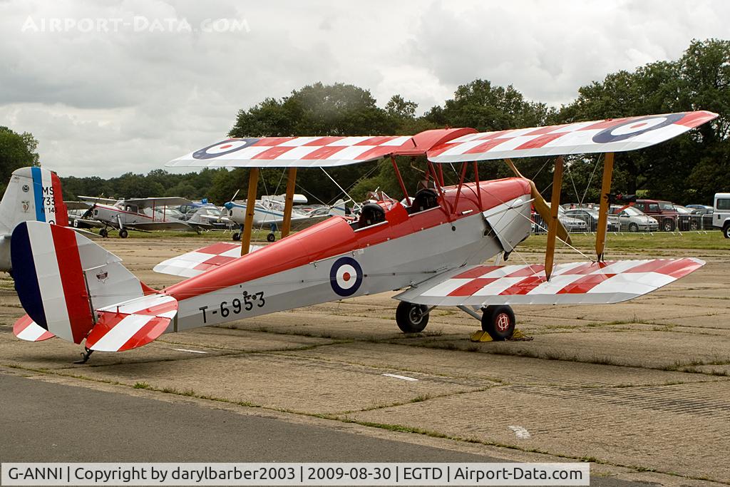 G-ANNI, 1941 De Havilland DH-82A Tiger Moth II C/N 85162, Tiger Moth at Dunsfold