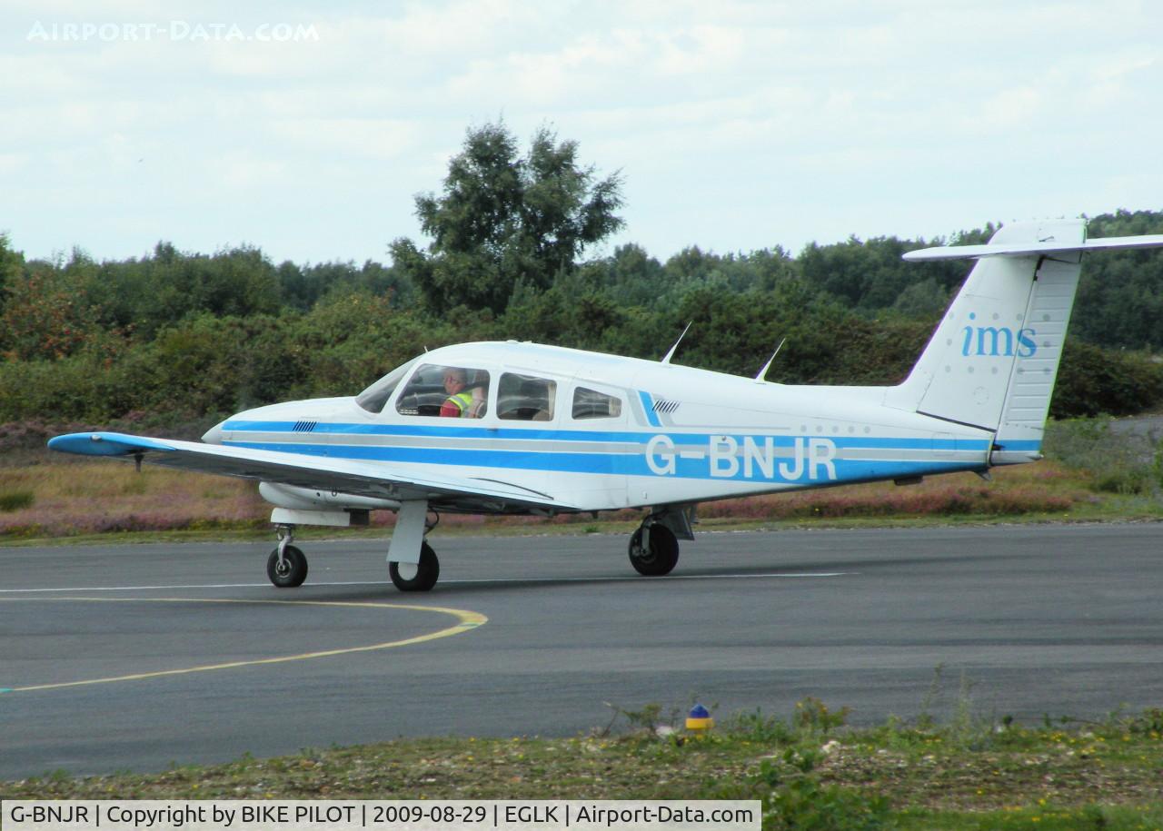 G-BNJR, 1980 Piper PA-28RT-201T Turbo Arrow IV Arrow IV C/N 28R-8031104, RESIDENT ARROW IV LINED UP ON RWY 25