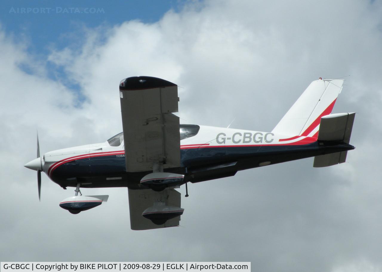 G-CBGC, 1993 Socata TB-10 Tobago C/N 1584, GOLF CHARLIE DOING CIRCUITS RWY 25