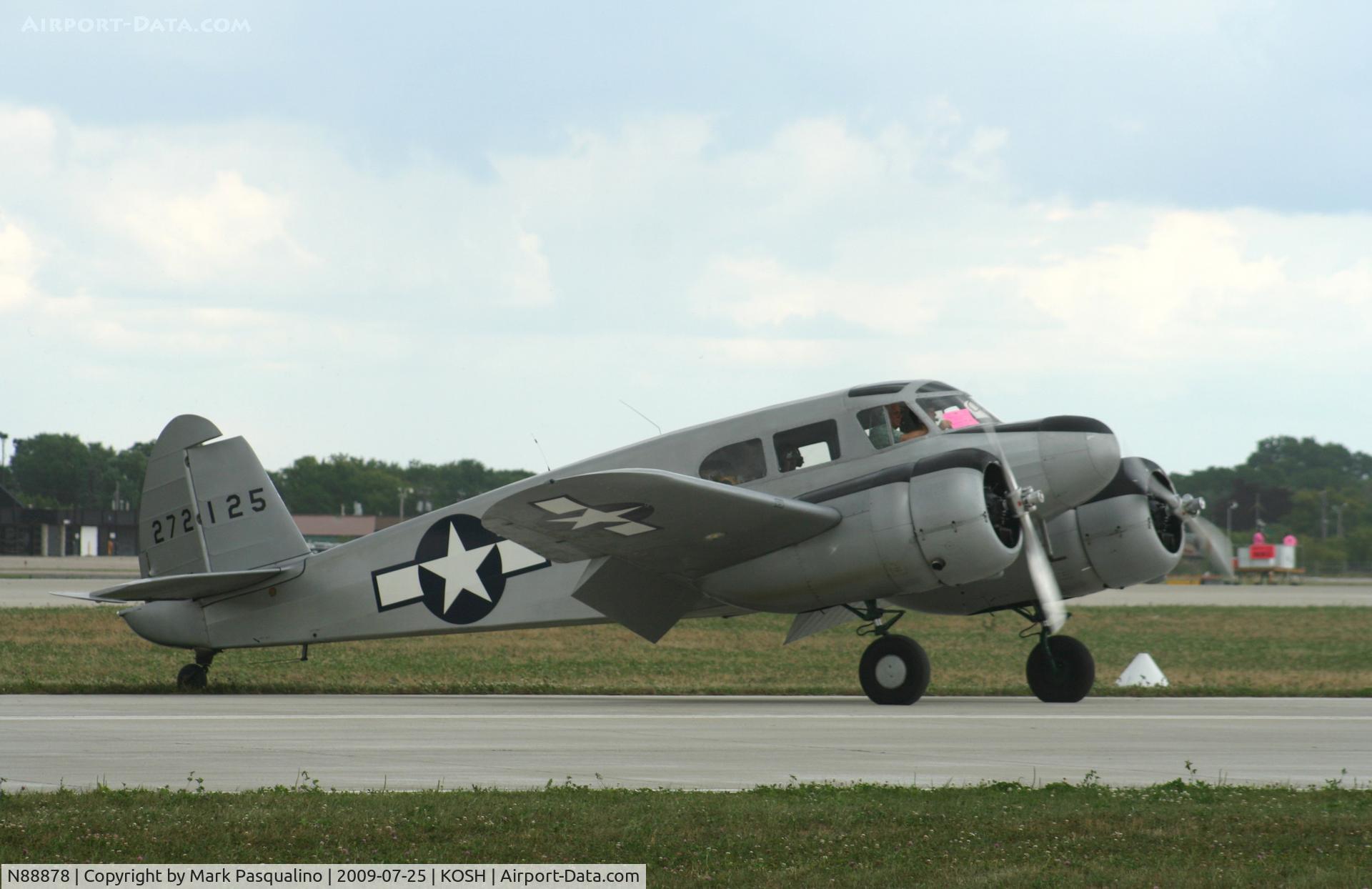 N88878, 1943 Cessna UC-78C (T-50) Bobcat C/N 4121, Cessna T-50