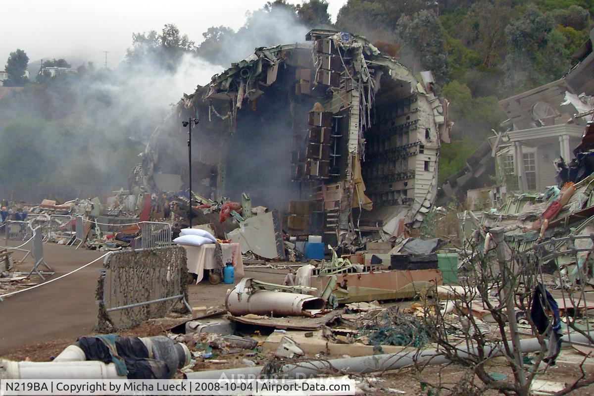 N219BA, 1980 Boeing 747SR-81 C/N 22293, This is ex-ANA JA8147. It was used to create a crash scene for the movie 