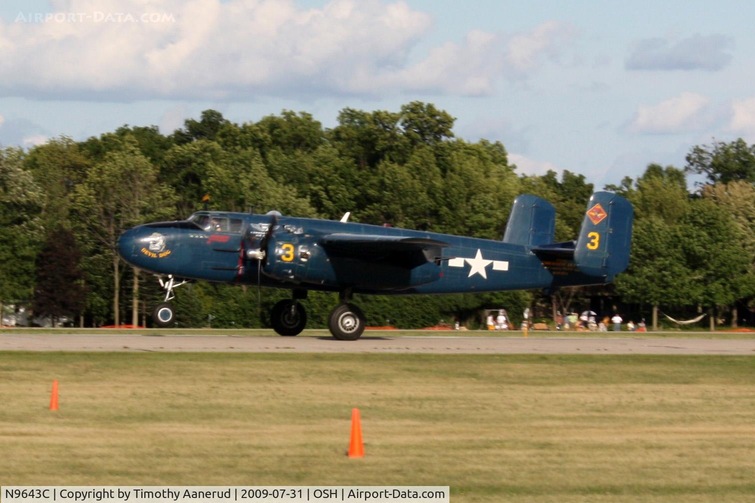 N9643C, 1944 North American B-25J Mitchell Mitchell C/N 108-47512, 1944 North American B-25J, c/n: 44-86758