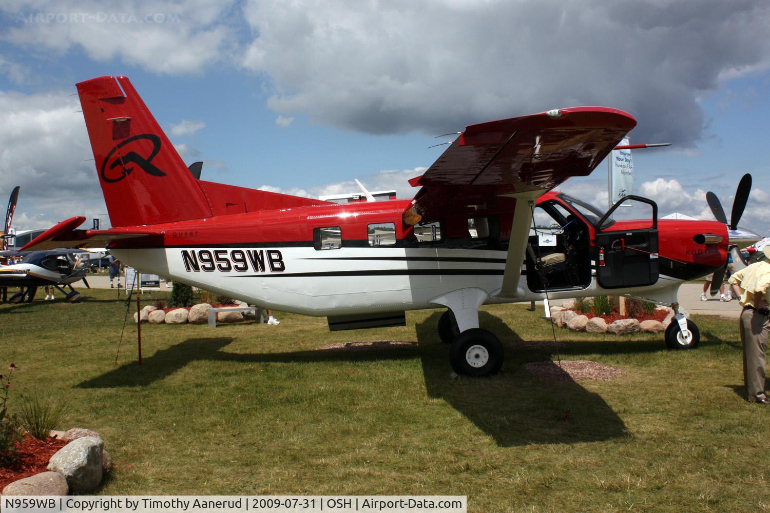 N959WB, 2009 Quest Kodiak 100 C/N 100-0016, Quest Aircraft Company Llc KODIAK 100, c/n: 100-0016