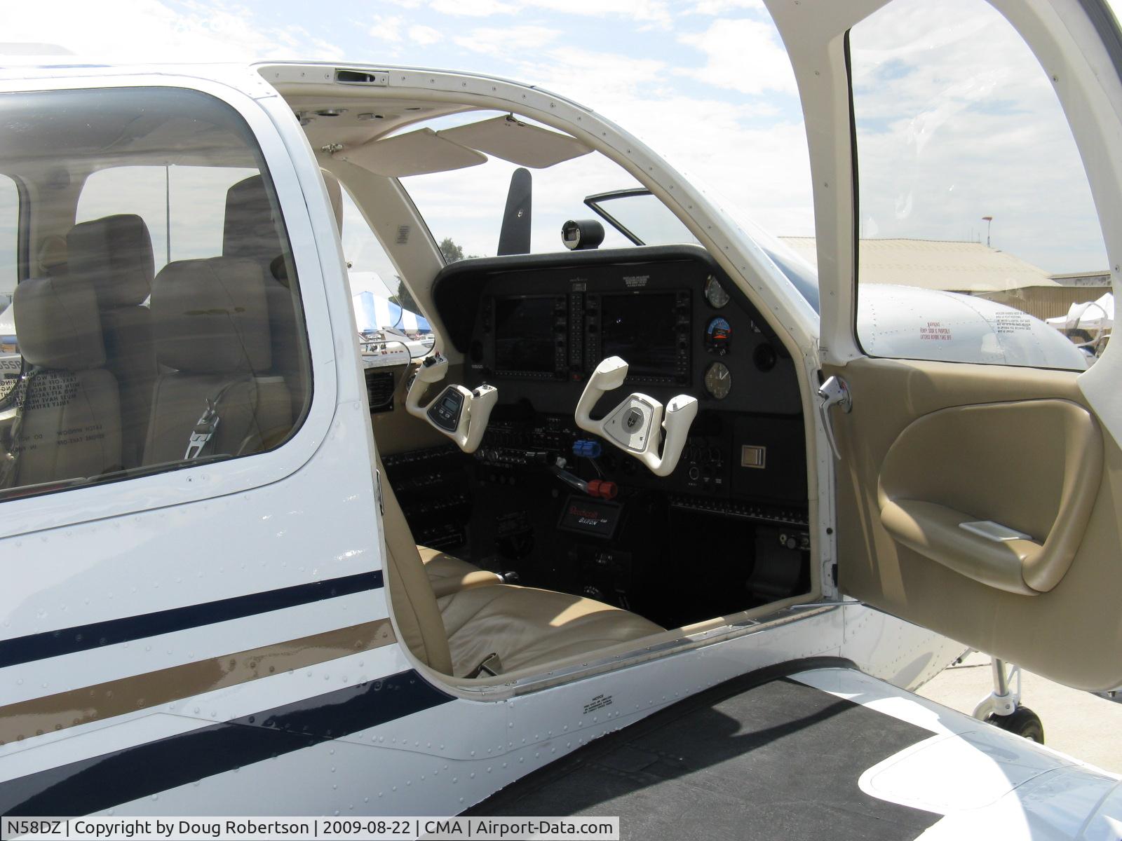 N58DZ, Hawker Beechcraft G58 C/N TH-2256, 2009 Hawker Beech G58 BARON, two Continental IO-550-C 300 Hp each, dual controls