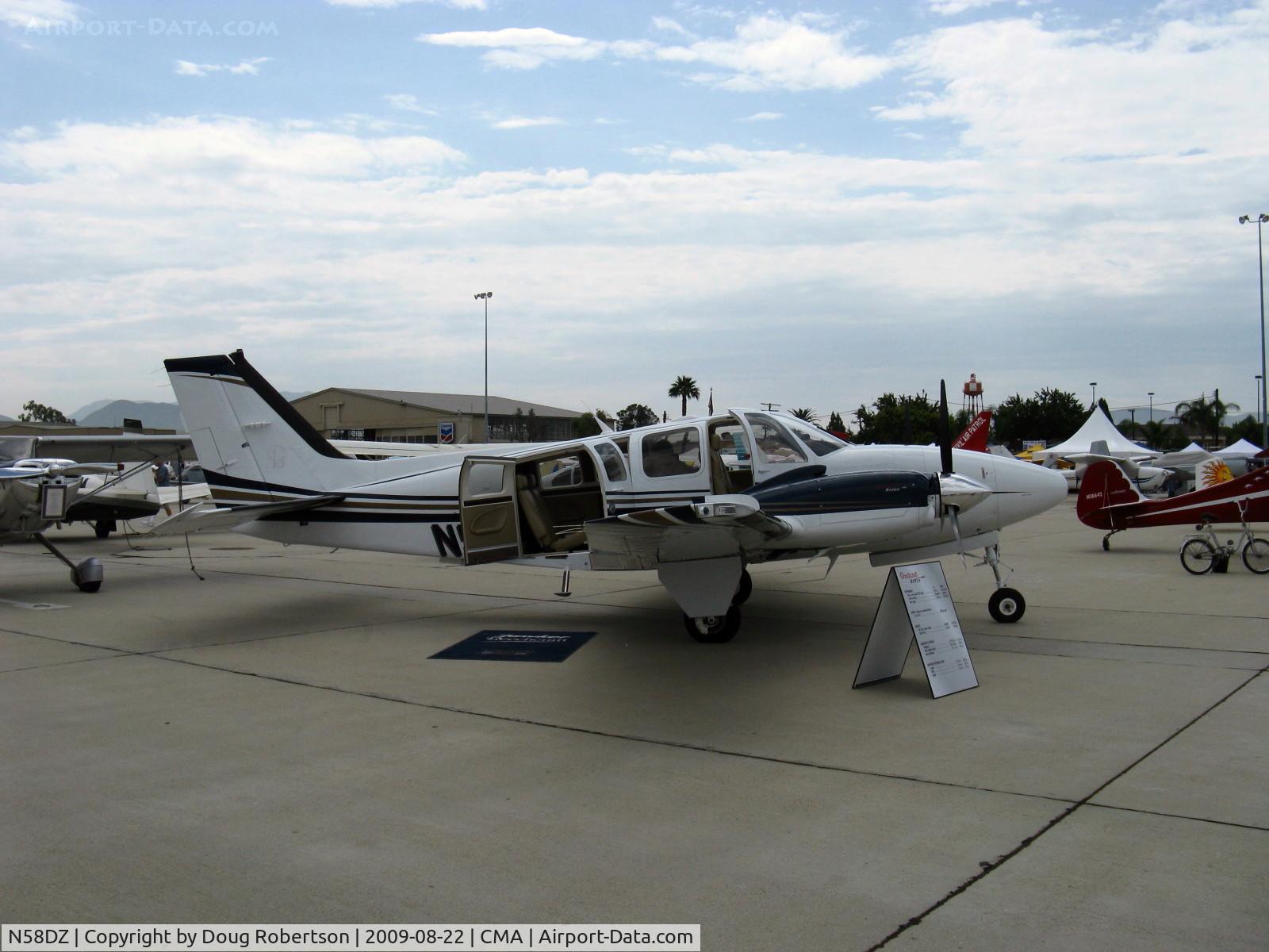 N58DZ, Hawker Beechcraft G58 C/N TH-2256, 2009 Hawker Beech G58 BARON, two Continental IO-550-C 300 Hp each