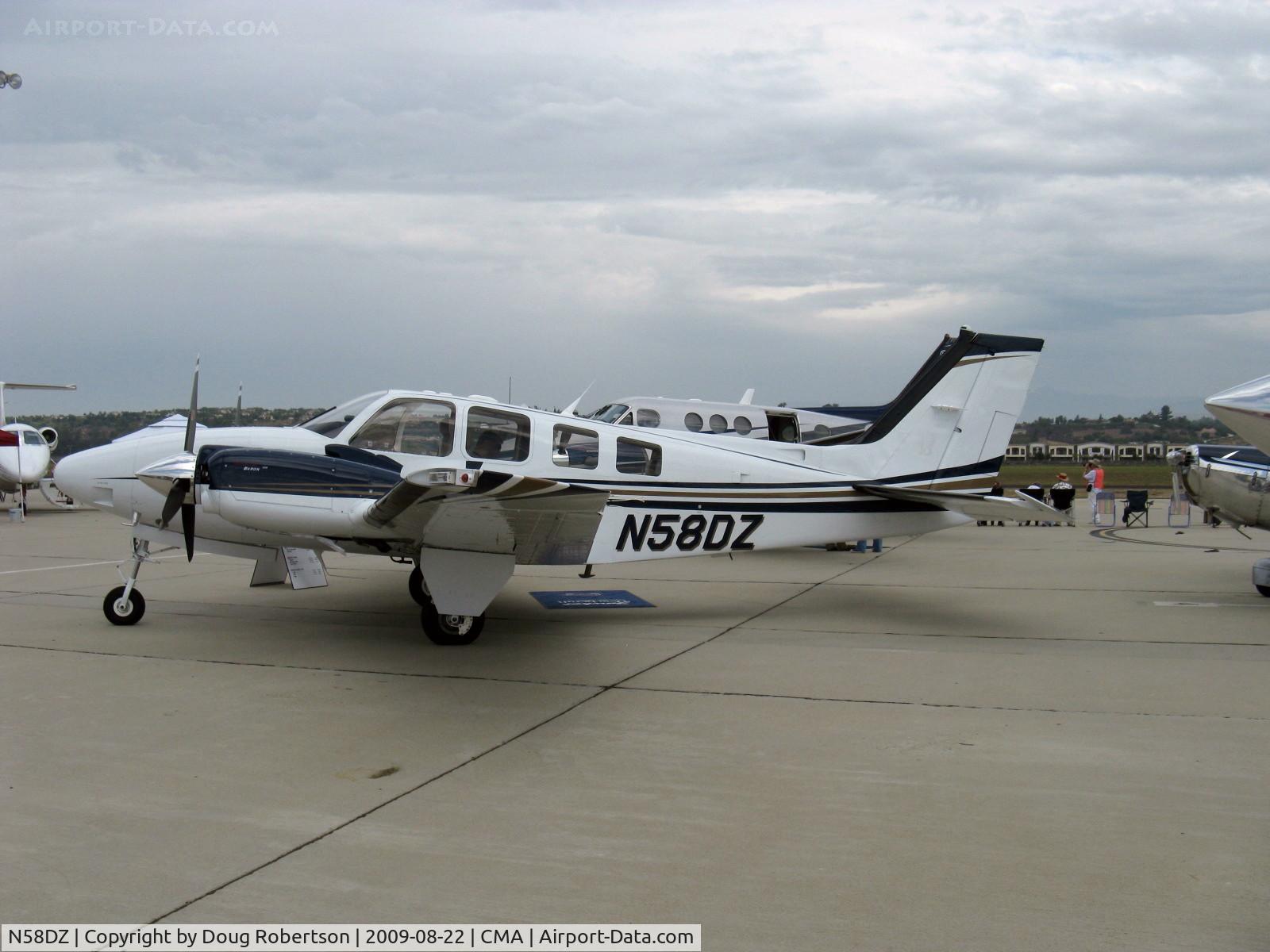 N58DZ, Hawker Beechcraft G58 C/N TH-2256, 2009 Hawker Beech G58 BARON, two Continental IO-550-C 300 Hp each
