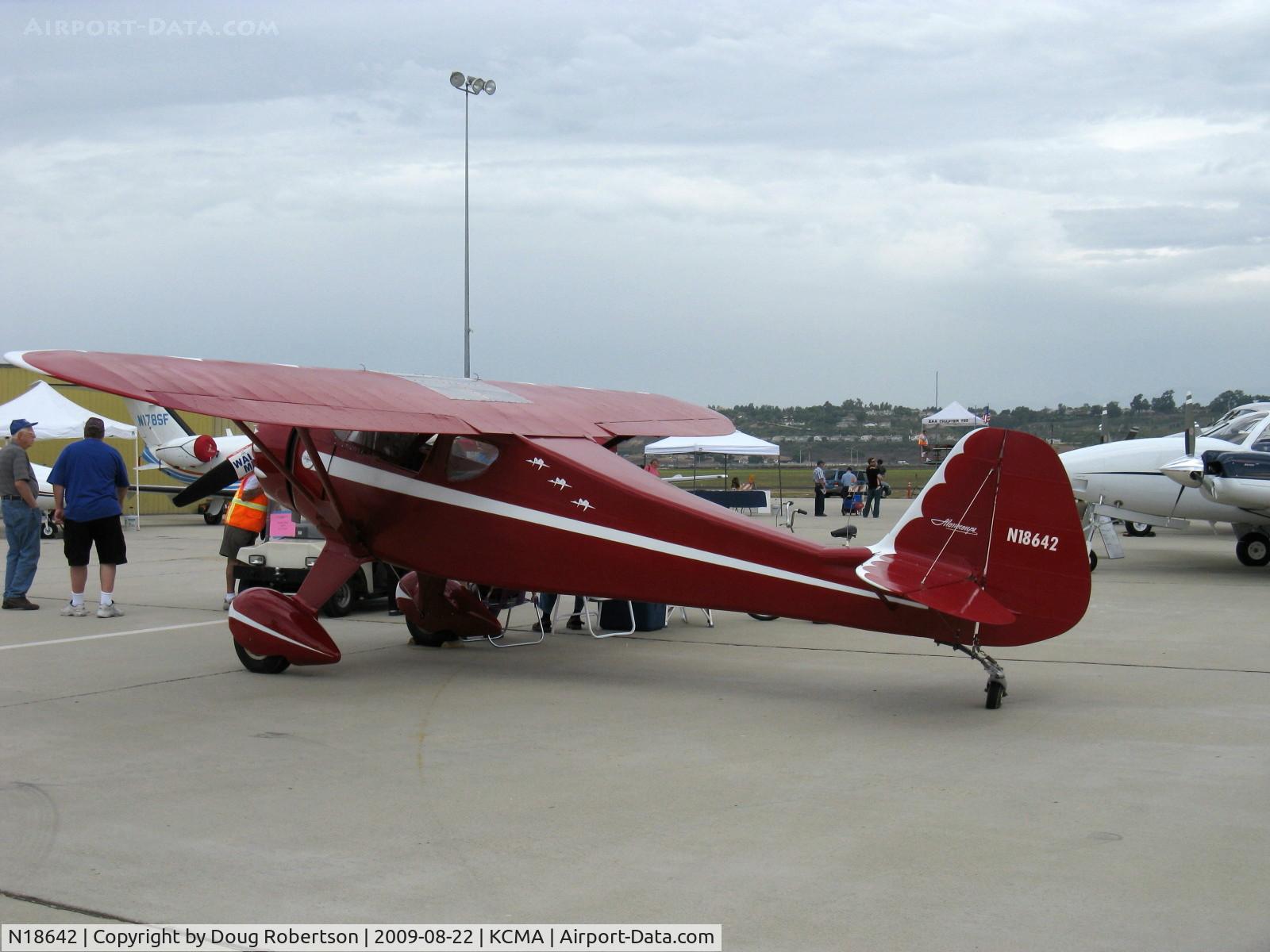 N18642, 1933 Monocoupe 110 C/N 6W53, 1933 MONOCOUPE 110, Warner Scarab 145 Hp radial, rare and prized, Monocoupe Aircraft Corp. built only about fifty MONOCOUPE 110s