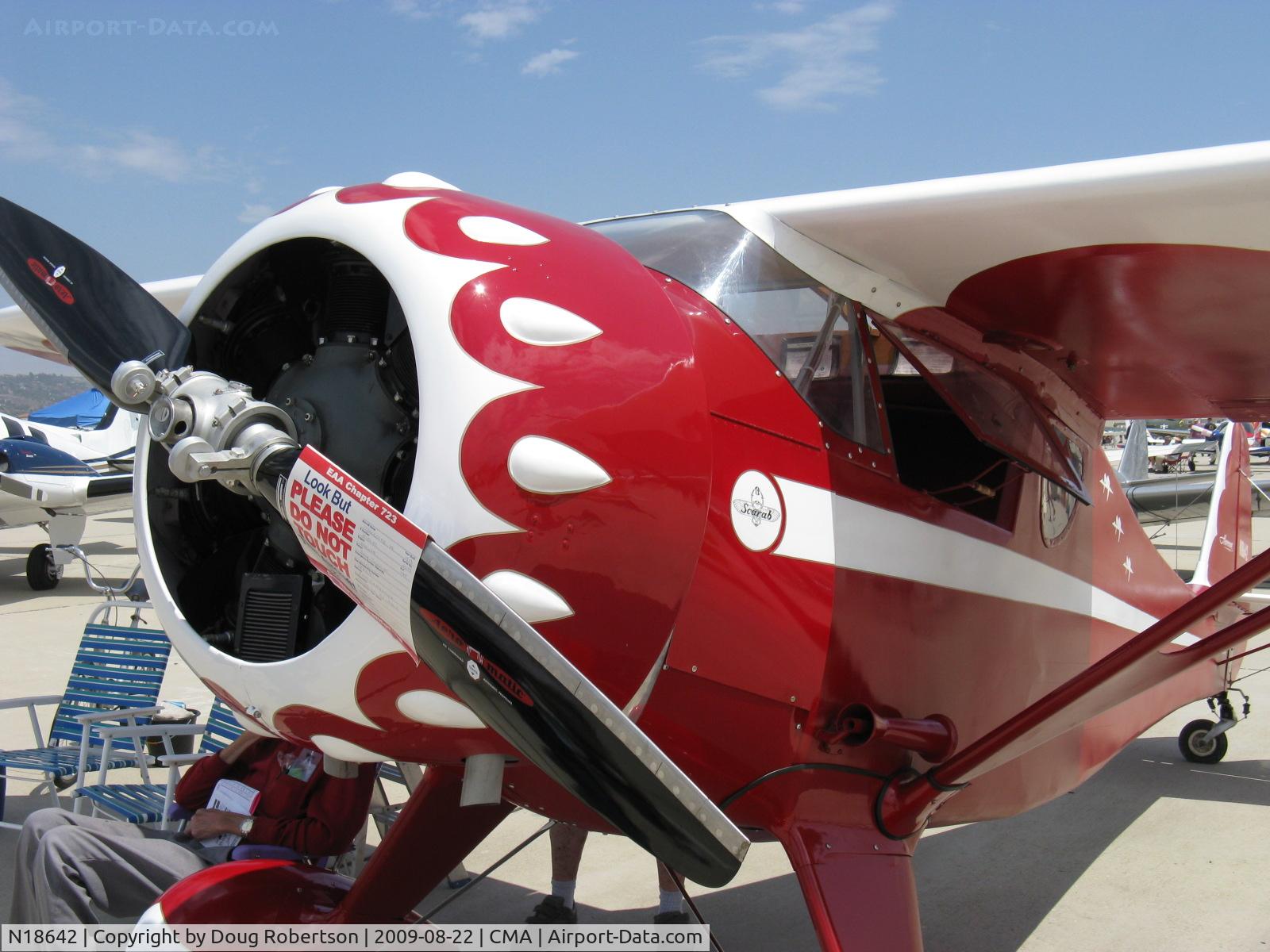 N18642, 1933 Monocoupe 110 C/N 6W53, 1933 MONOCOUPE 110, Warner Scarab 145 Hp radial, rare and prized, Monocoupe Aircraft Corp. Restored again after noseover landing accident. Engine bump cowl