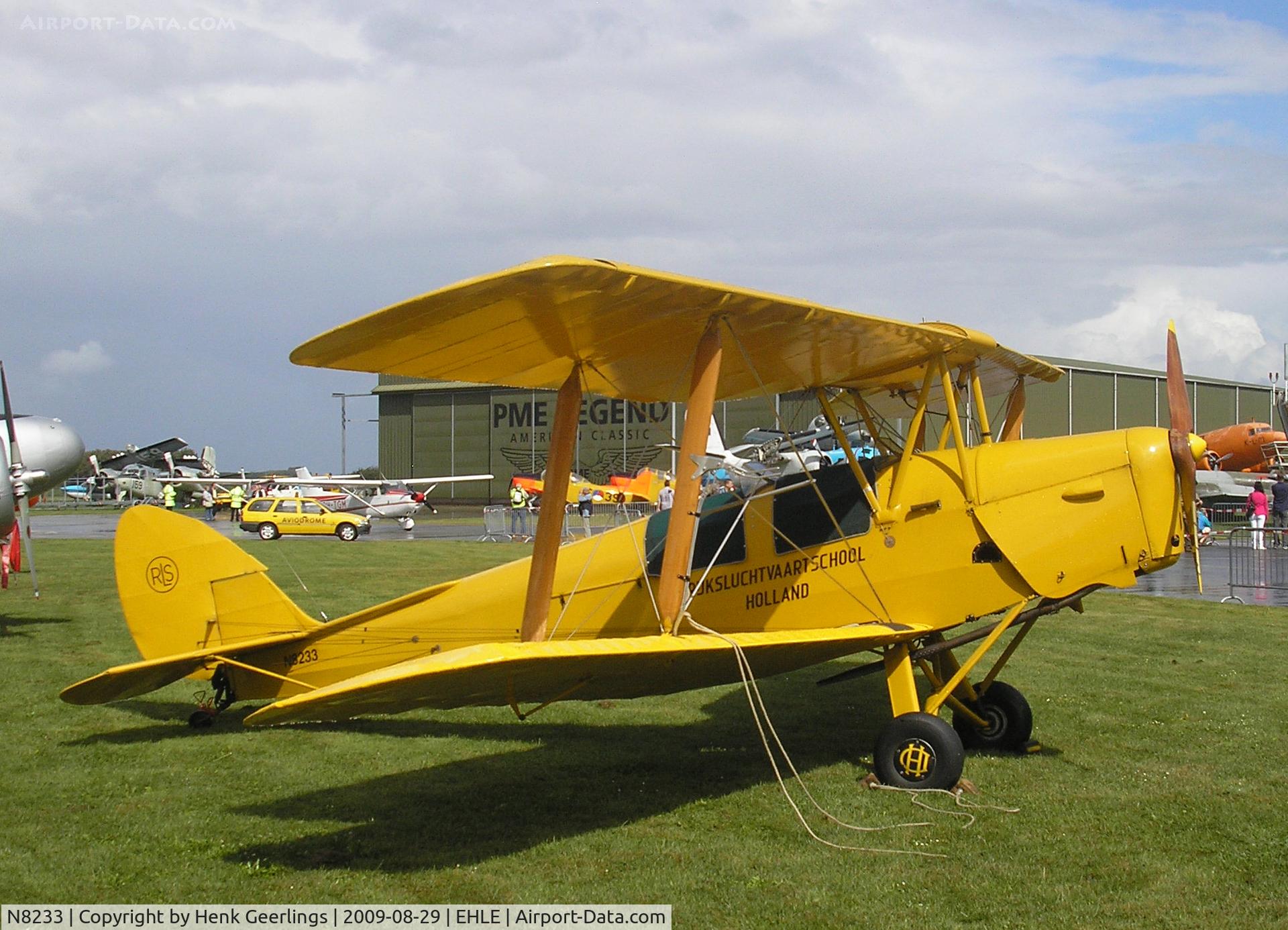 N8233, 1944 De Havilland DH-82A Tiger Moth II C/N 85959, Fly In,  Aviodrome Aviation Museum - Lelystad Airport