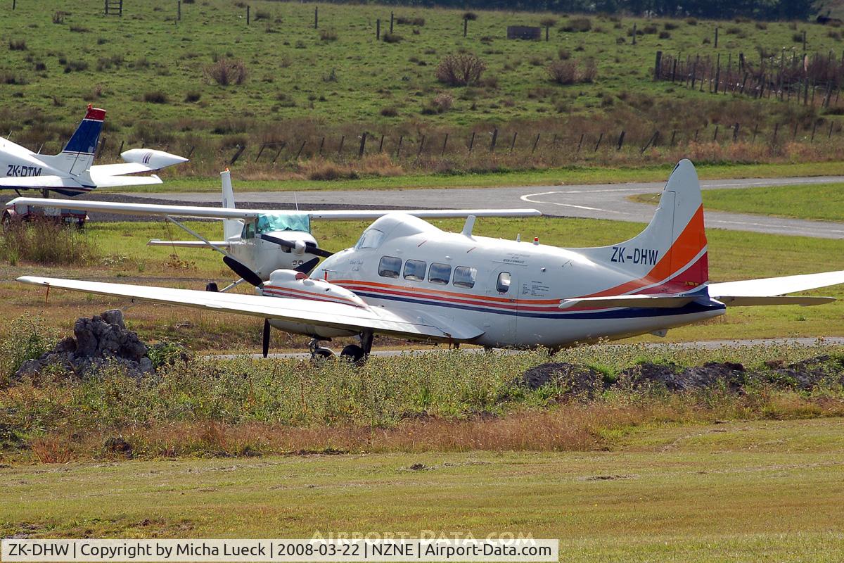ZK-DHW, 1963 De Havilland DH-104 Dove 8 C/N 04533, At North Shore Aerodrome