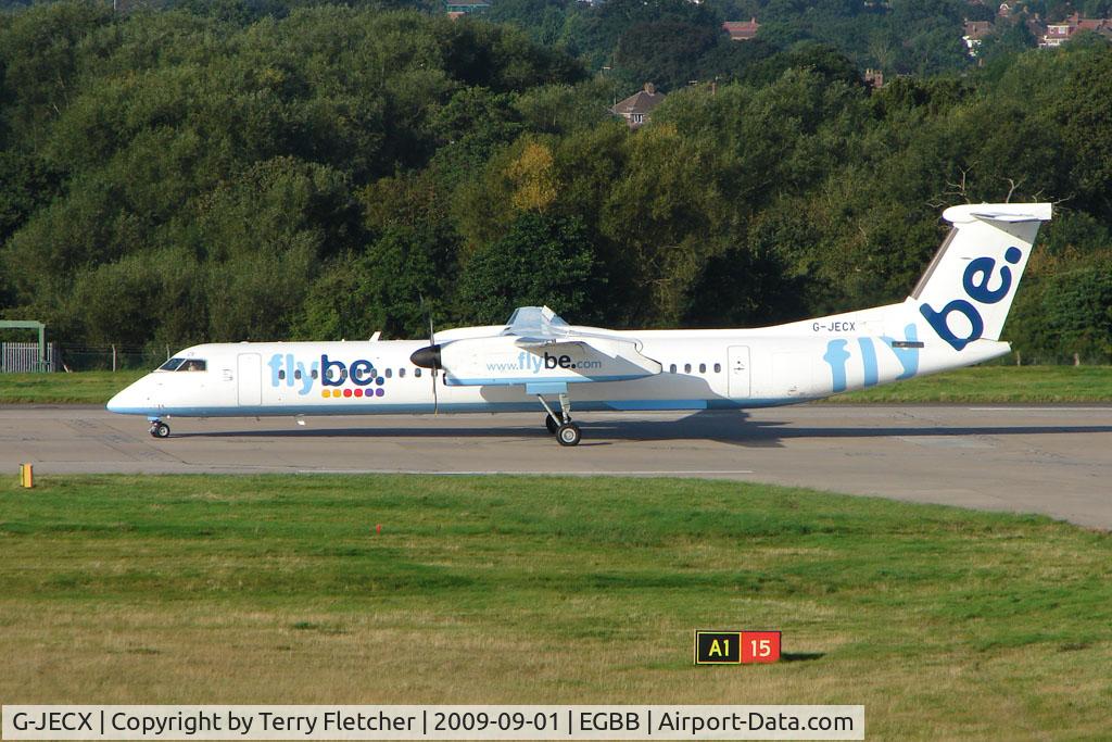 G-JECX, 2007 De Havilland Canada DHC-8-402Q Dash 8 C/N 4155, Flybe Dash 8  at Birmingham UK