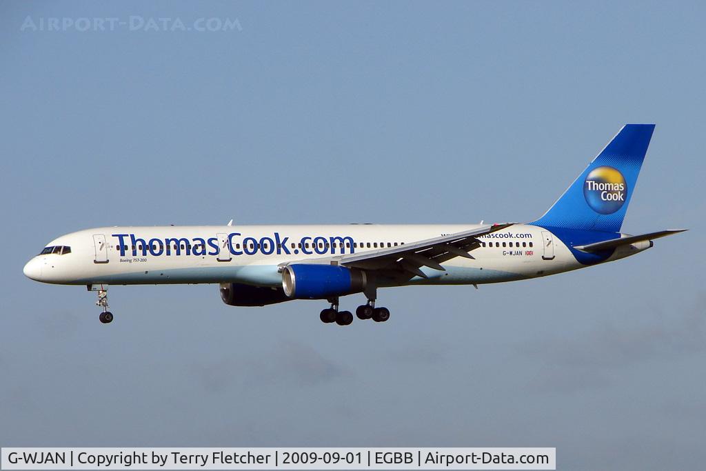 G-WJAN, 1997 Boeing 757-21K C/N 28674, Thos Cook B757 operating for Thomson at Birmingham UK