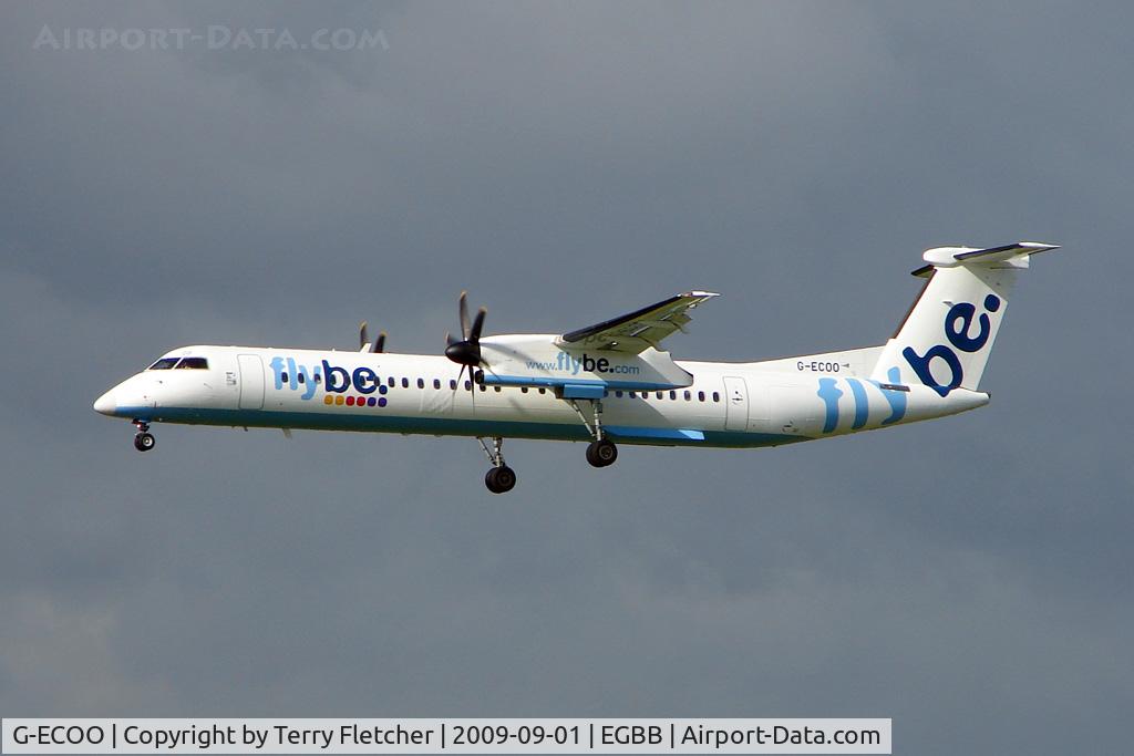 G-ECOO, 2009 De Havilland Canada DHC-8-402Q Dash 8 C/N 4237, Flybe Dash 8  at Birmingham UK