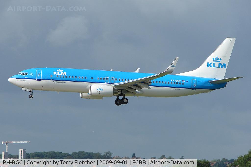 PH-BGC, 2008 Boeing 737-8K2 C/N 30361, KLM 737 at Birmingham UK