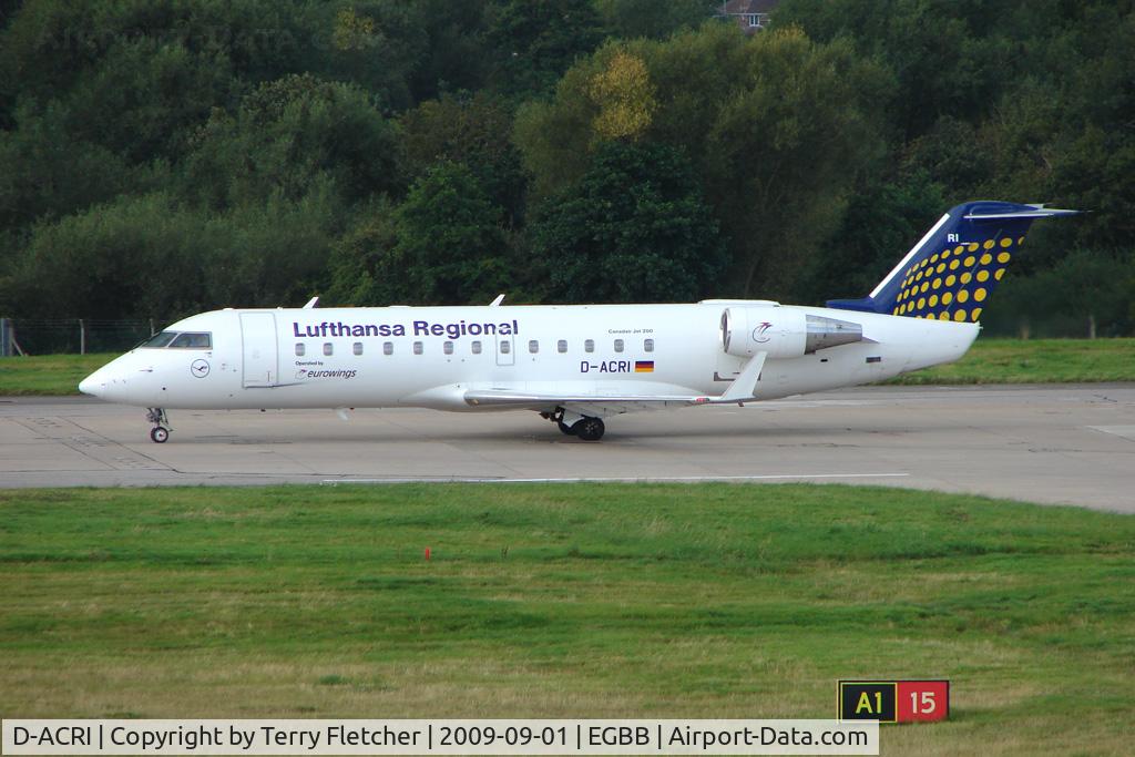 D-ACRI, 2003 Bombardier CRJ-200ER (CL-600-2B19) C/N 7862, Eurowings CRJ-200 at Birmingham UK
