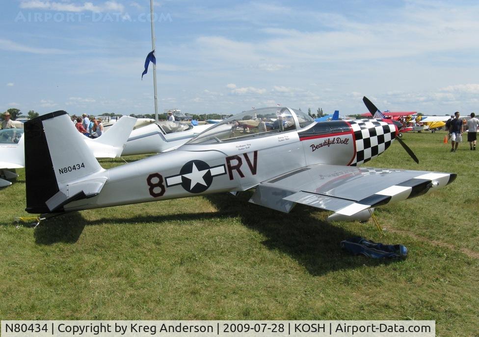 N80434, 2000 Vans RV-8 C/N 80434, EAA Airventure 2009