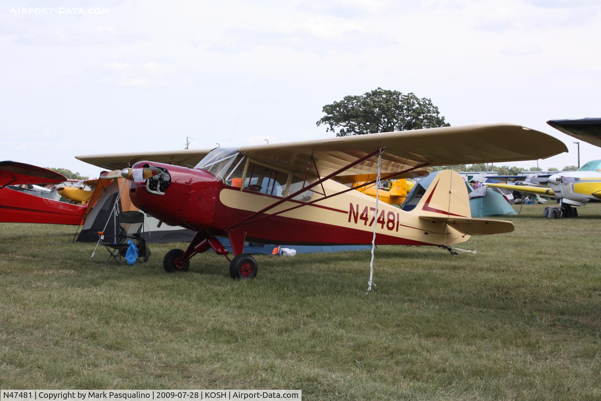 N47481, 1943 Taylorcraft DCO-65 C/N 5082, Taylorcraft DCO-65