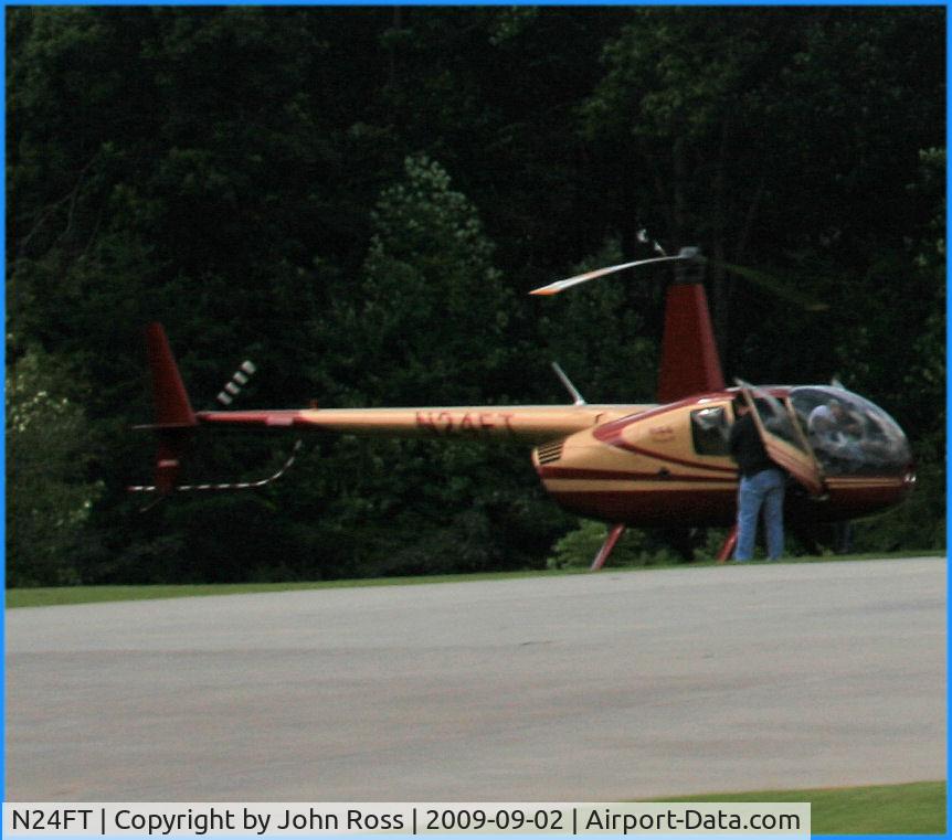N24FT, 2006 Robinson R44 II C/N 11153, Landed at local Volunteer Fire Deptpartment, Yadkinville, NC