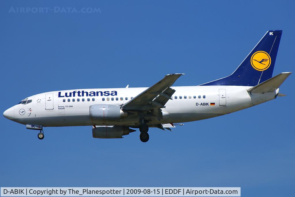 D-ABIK, 1991 Boeing 737-530 C/N 24823, Standard Traffic in Frankfurt