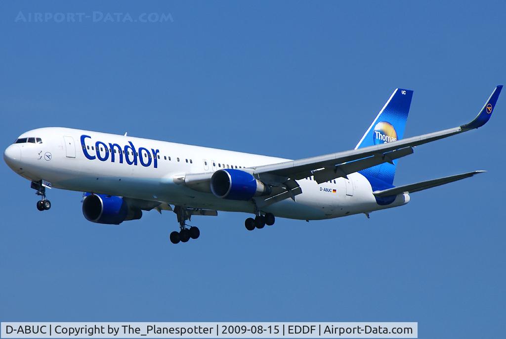 D-ABUC, 1992 Boeing 767-330/ER C/N 26992, My first B767 with Winglets and the Third for Condor.