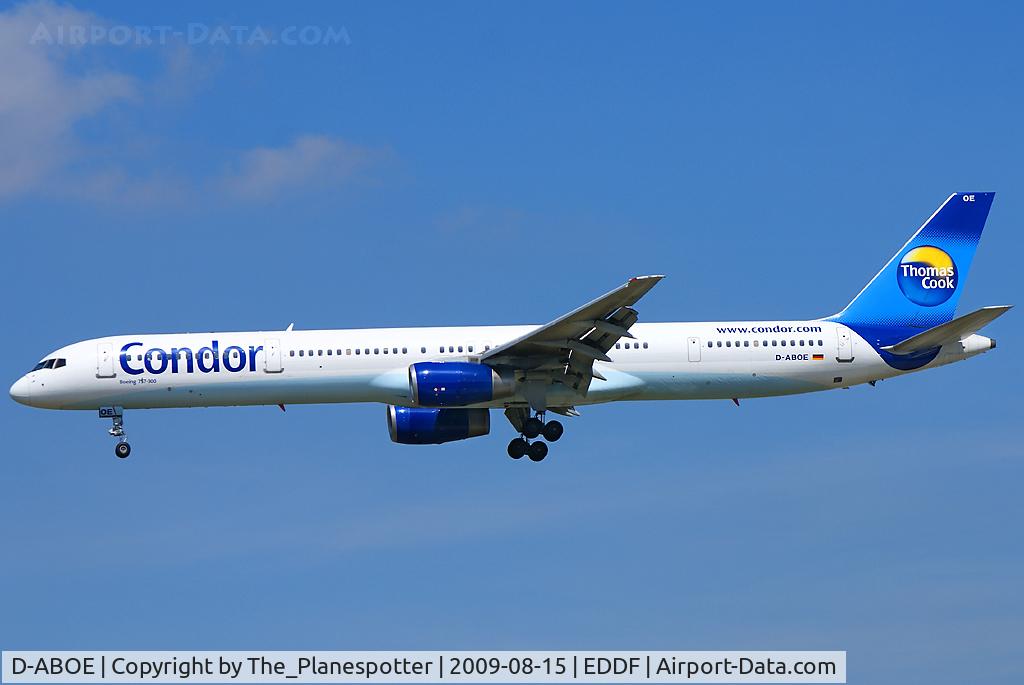D-ABOE, 1999 Boeing 757-330 C/N 29012, Get one of these Birds soon to take me to a Scuba Trip to SSH. Hope we get 