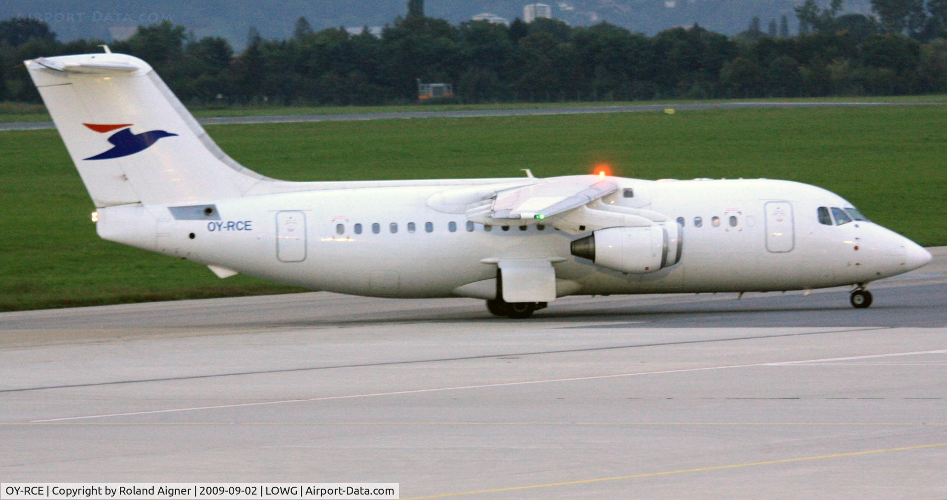 OY-RCE, 1993 British Aerospace Avro 146-RJ85 C/N E.2233, .