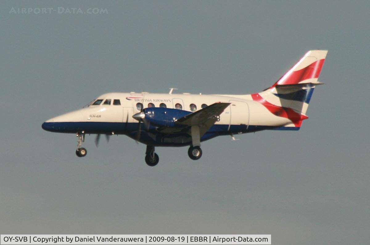 OY-SVB, 1997 British Aerospace BAe-3202 Jetstream 32 C/N 985, Flight BA8221 is descending to rwy 20