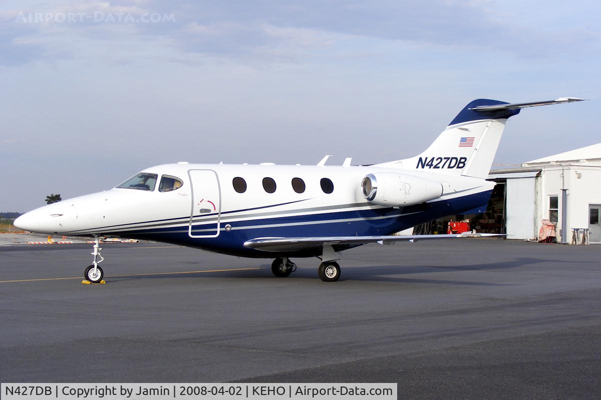 N427DB, 2007 Hawker Beechcraft Corp 390 C/N RB-223, I think it looks like a pregnant mouse.