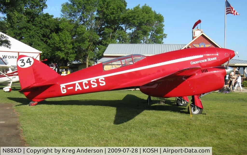 N88XD, 1993 De Havilland DH-88 Comet Replica C/N T-7, EAA Airventure 2009