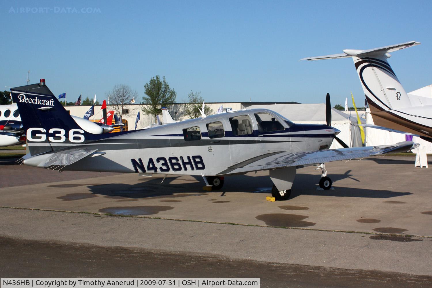 N436HB, Hawker Beechcraft Corp G36 Bonanza C/N E-3893, Hawker Beechcraft Corp G36, c/n: E-3893