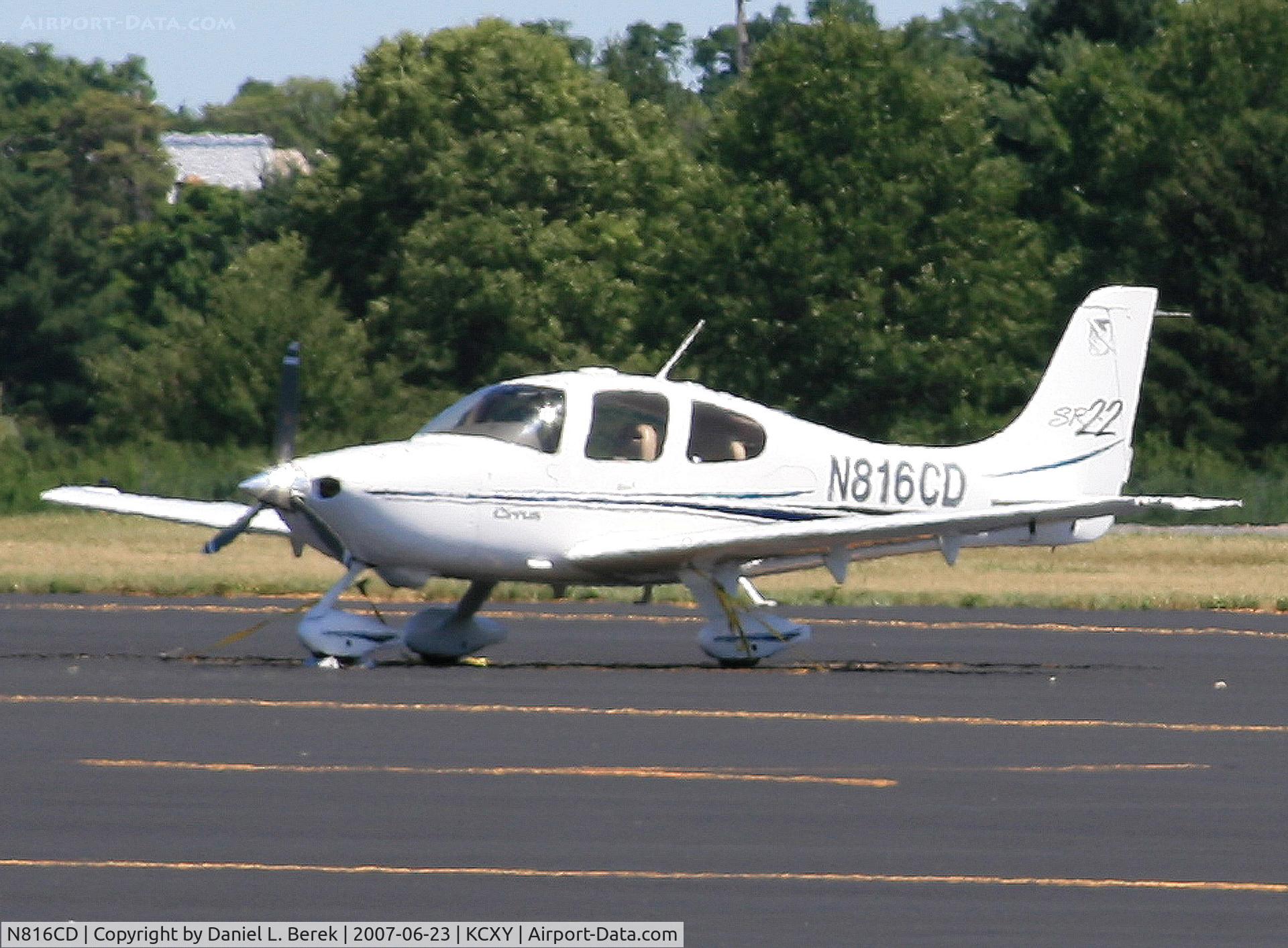 N816CD, 2002 Cirrus SR22 C/N 0150, At Capital City Airport, Harrisburg, PA