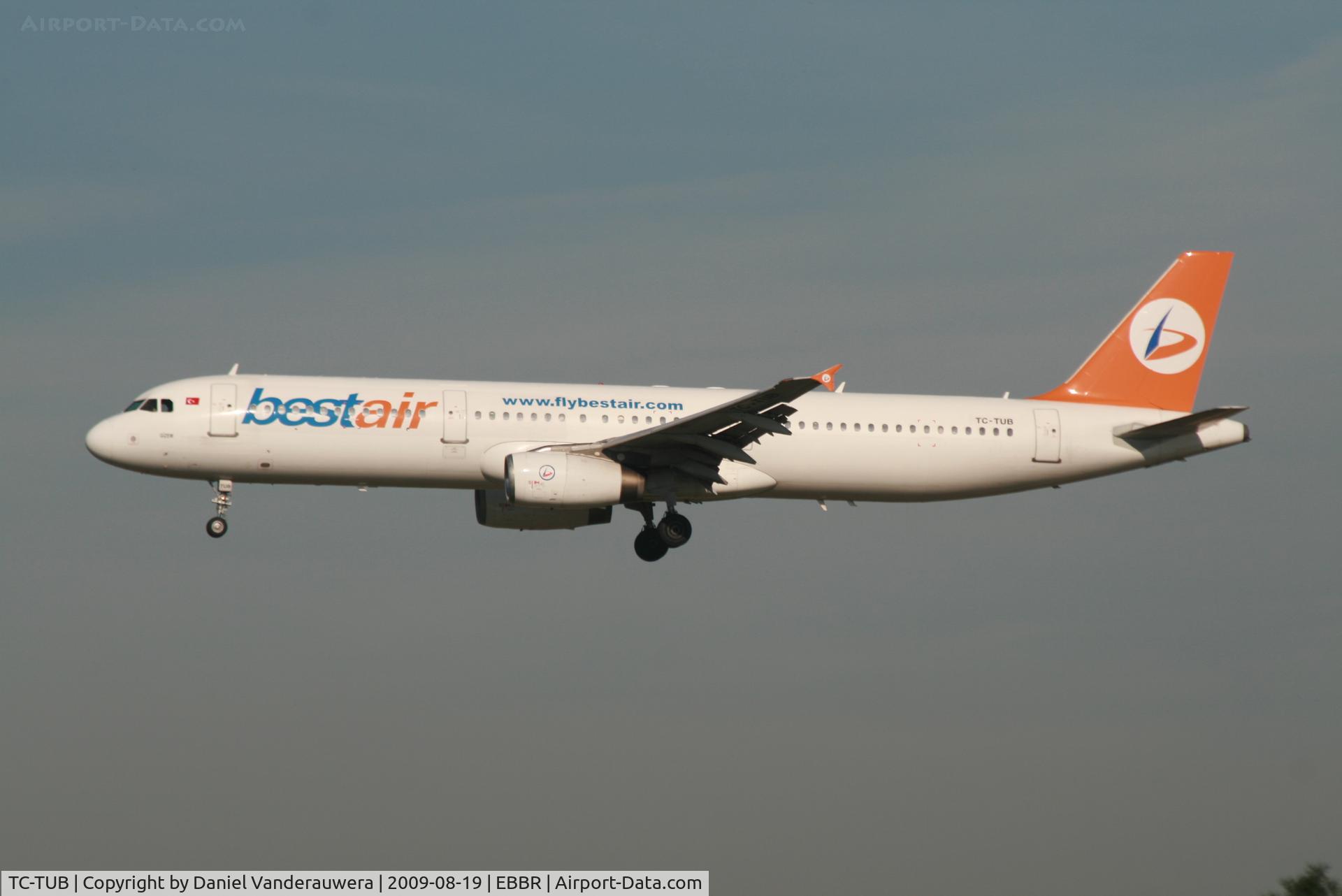 TC-TUB, 1996 Airbus A321-131 C/N 604, descending to rwy 20