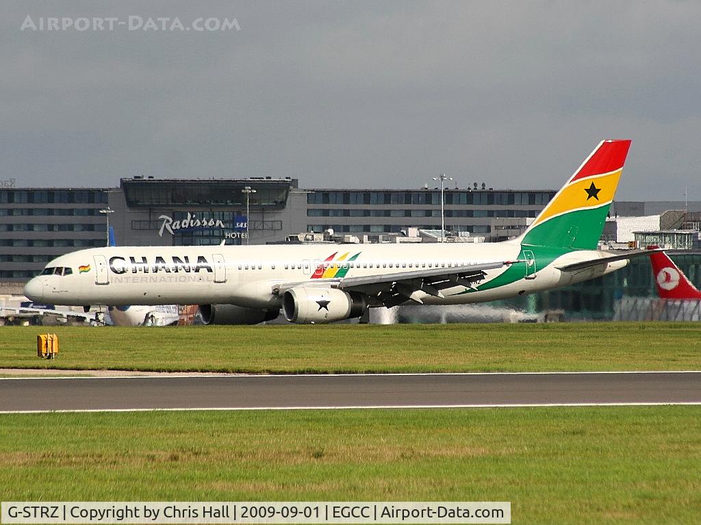 G-STRZ, 1997 Boeing 757-258 C/N 27622, Ghana International Airlines leased from Astraeus Airlines
