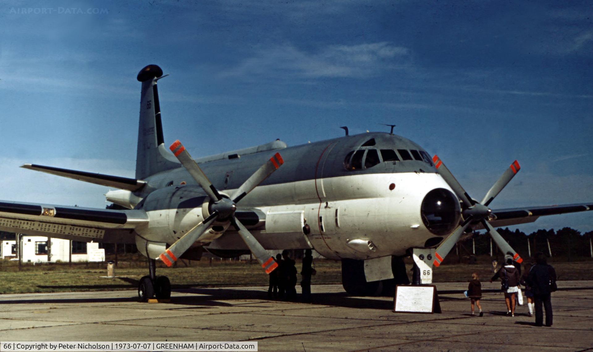 66, Breguet 1150 Atlantic C/N 66, Another view of 24 Flotille's Atlantic on display at the 1973 Intnl Air Tattoo at RAF Greenham Common.