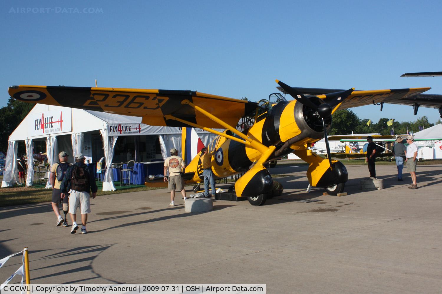 C-GCWL, 1942 Westland Lysander IIIA C/N 1202, Canadian Car and Foundry LYSANDER, c/n: 2363