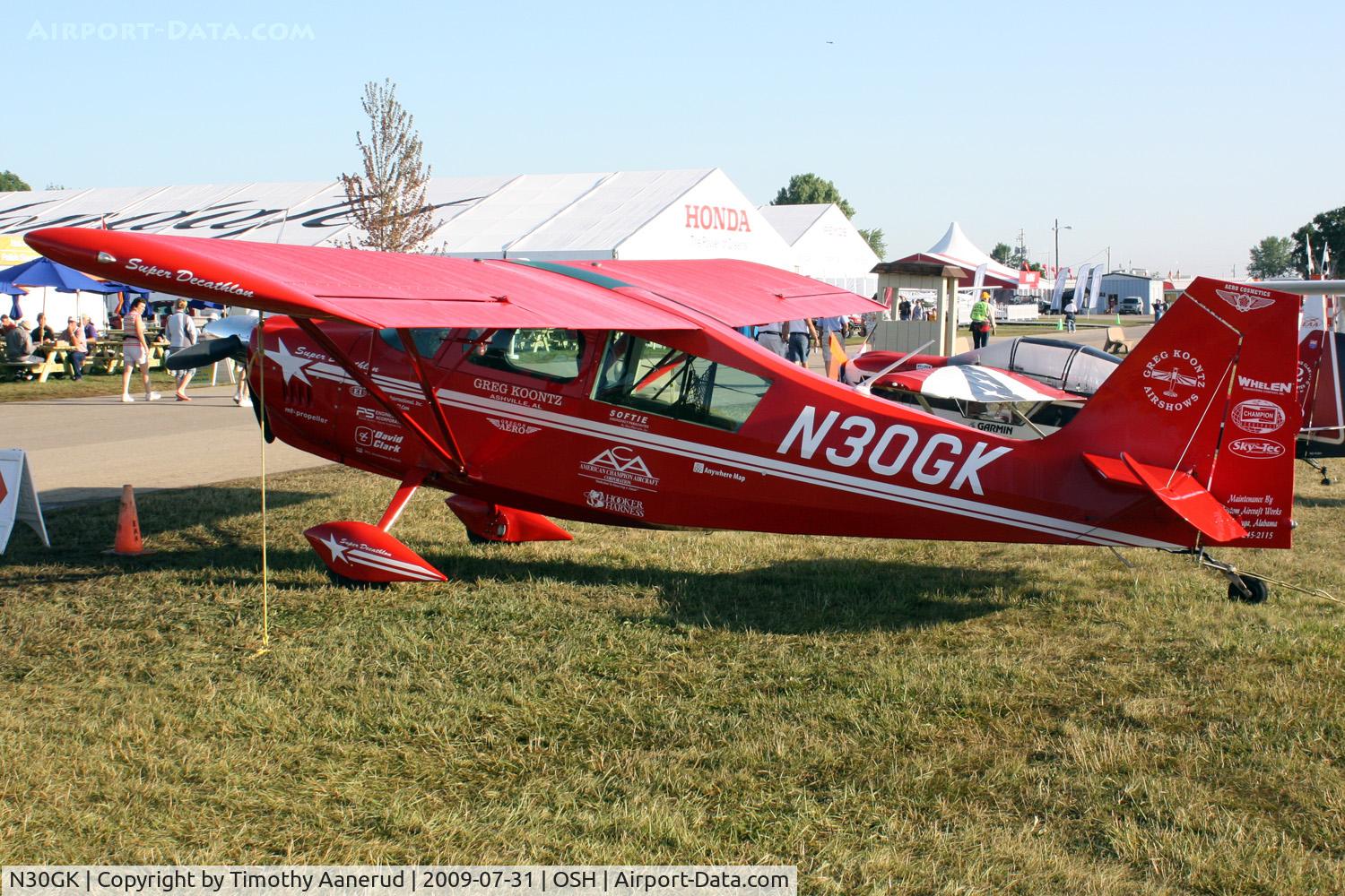 N30GK, 2008 American Champion 8KCAB Decathlon C/N 10622008, 2008 American Champion Aircraft 8KCAB, c/n: 10622008