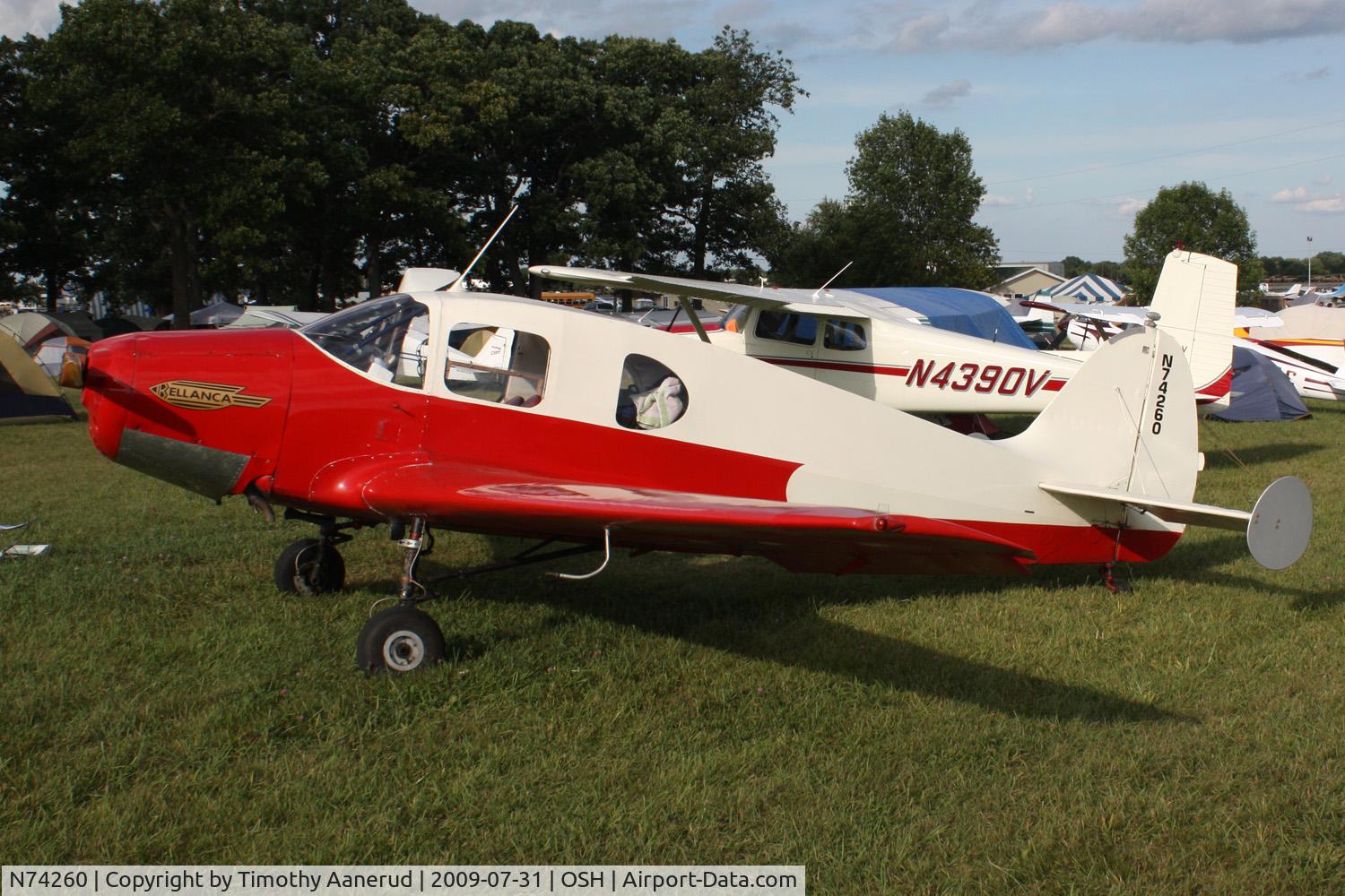 N74260, 1946 Bellanca 14-13 Cruisair Senior C/N 1373, 1946 Bellanca 14-13, c/n: 1373