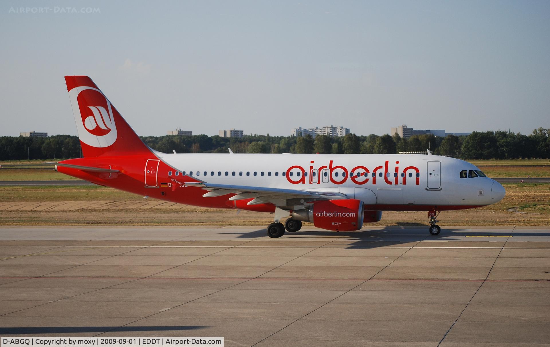 D-ABGQ, 2008 Airbus A319-112 C/N 3700, Airbus A319-112 taxying at Berlin-Tegel