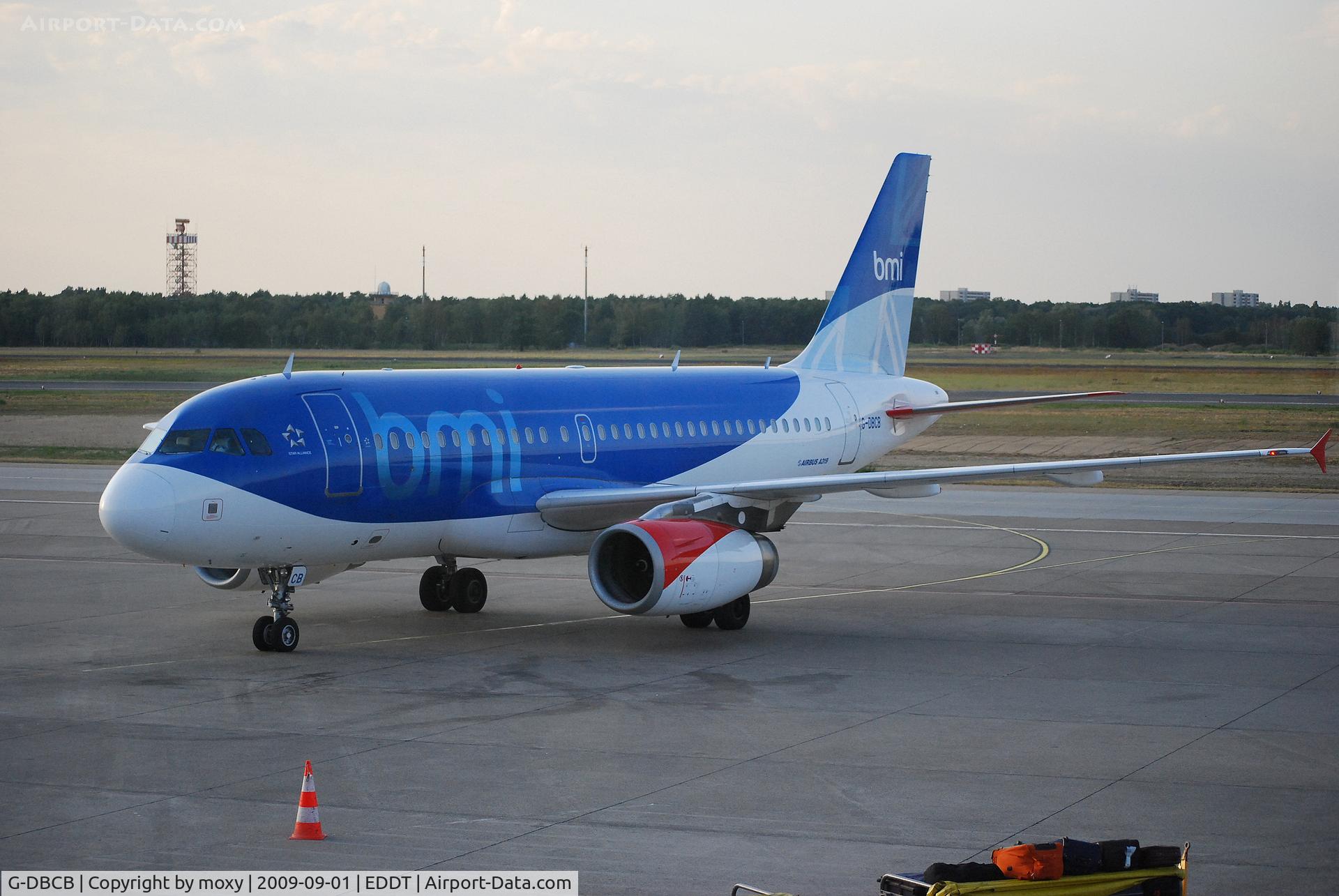 G-DBCB, 2004 Airbus A319-131 C/N 2188, A319-131 arriving on stand at Berlin Tegel
