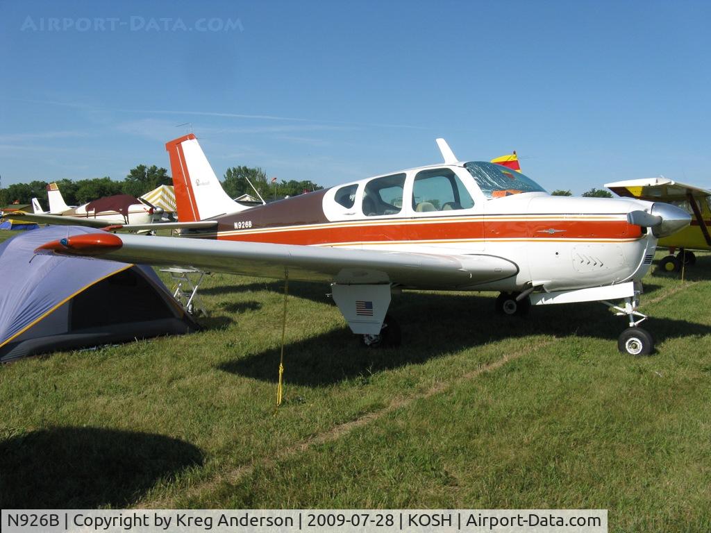 N926B, 1961 Beech 35-A33 Debonair C/N CD-366, EAA Airventure 2009