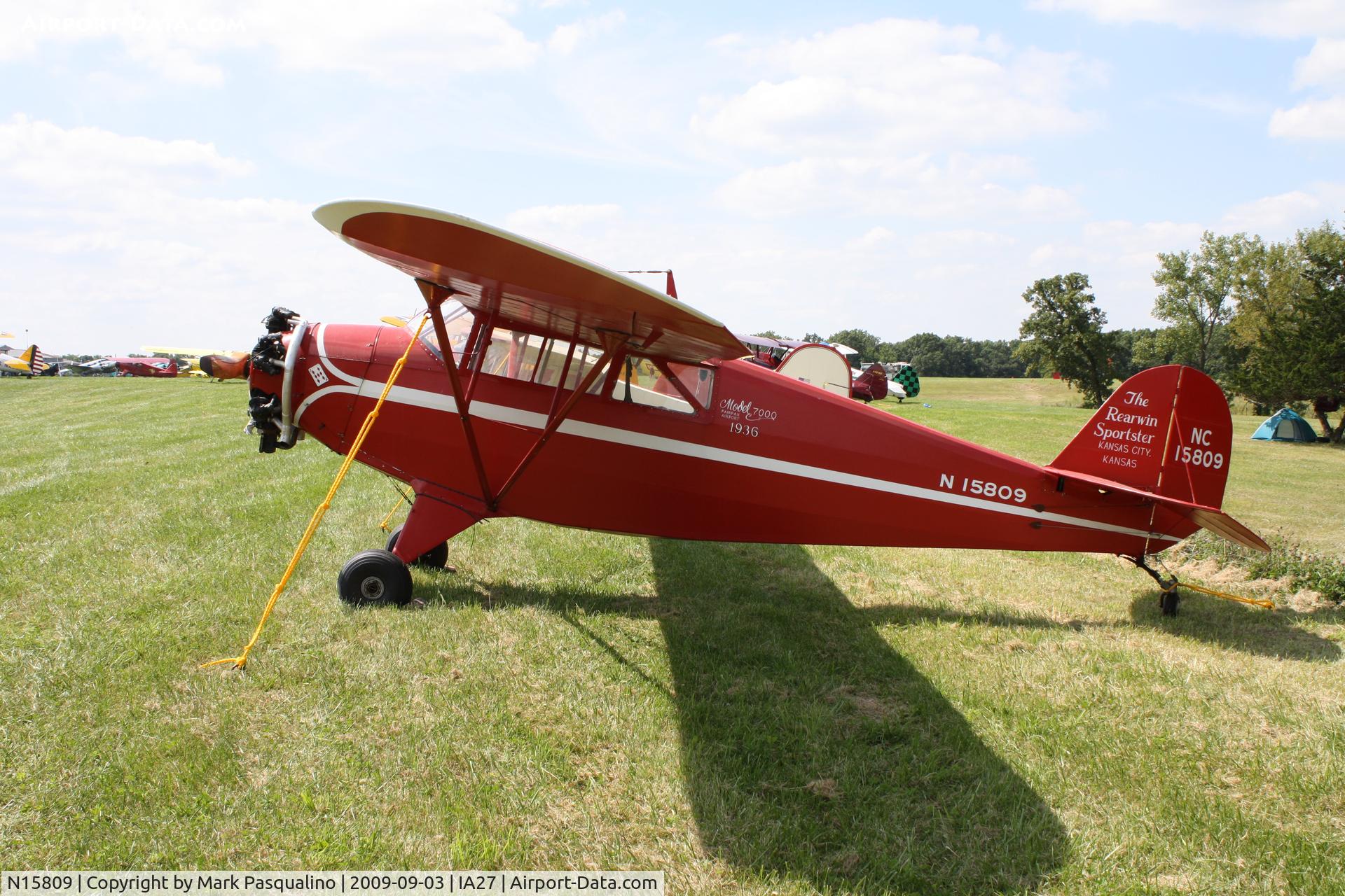 N15809, 1936 Rearwin 7000 C/N 445, Rearwin 7000