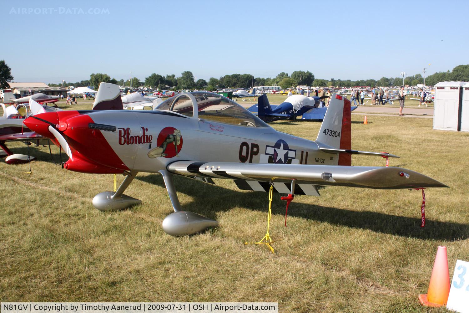 N81GV, 2007 Vans RV-8 C/N 81376, 2007 RV-8, c/n: 81376